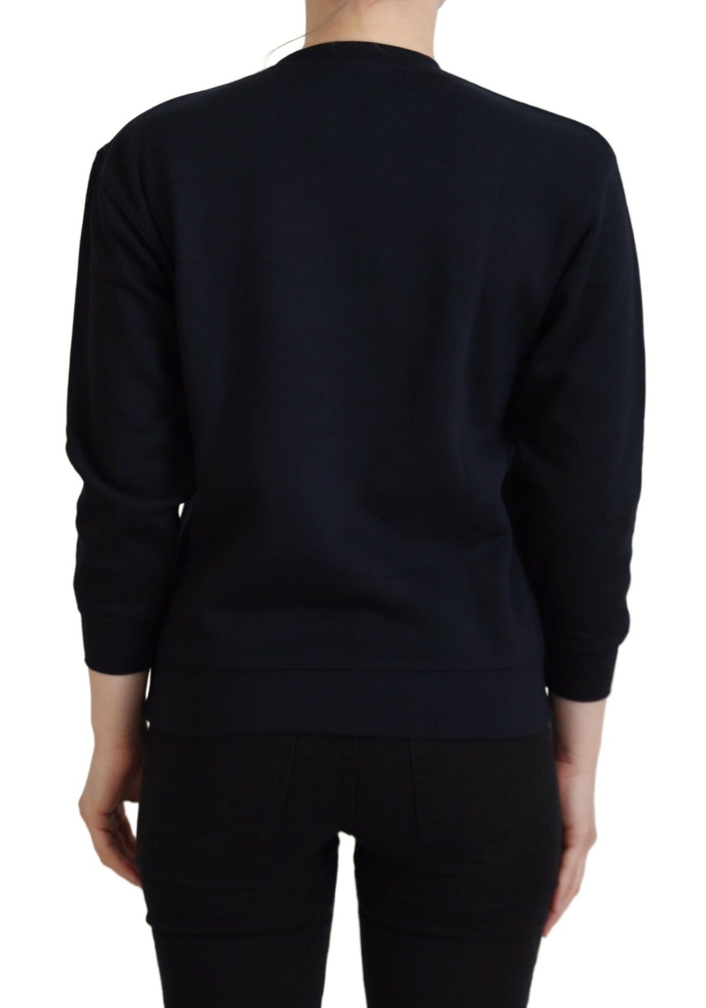 Philippe Model Black Printed Long Sleeves Pullover Sweater $501.00 Philippe Model Luzworld