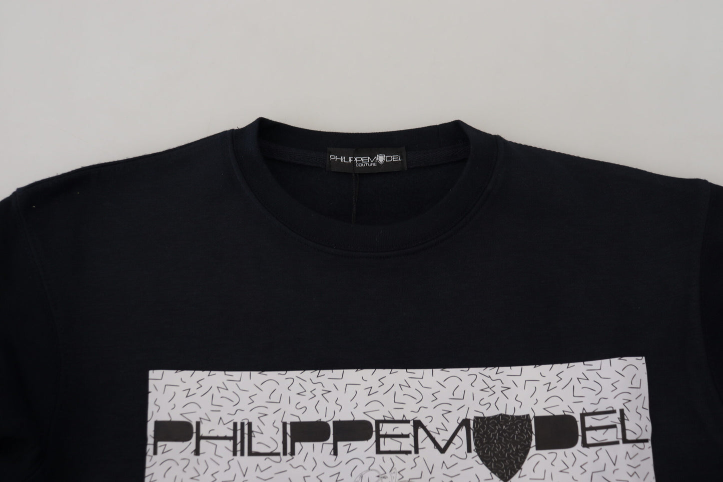 Philippe Model Black Printed Long Sleeves Pullover Sweater $501.00 Philippe Model Luzworld