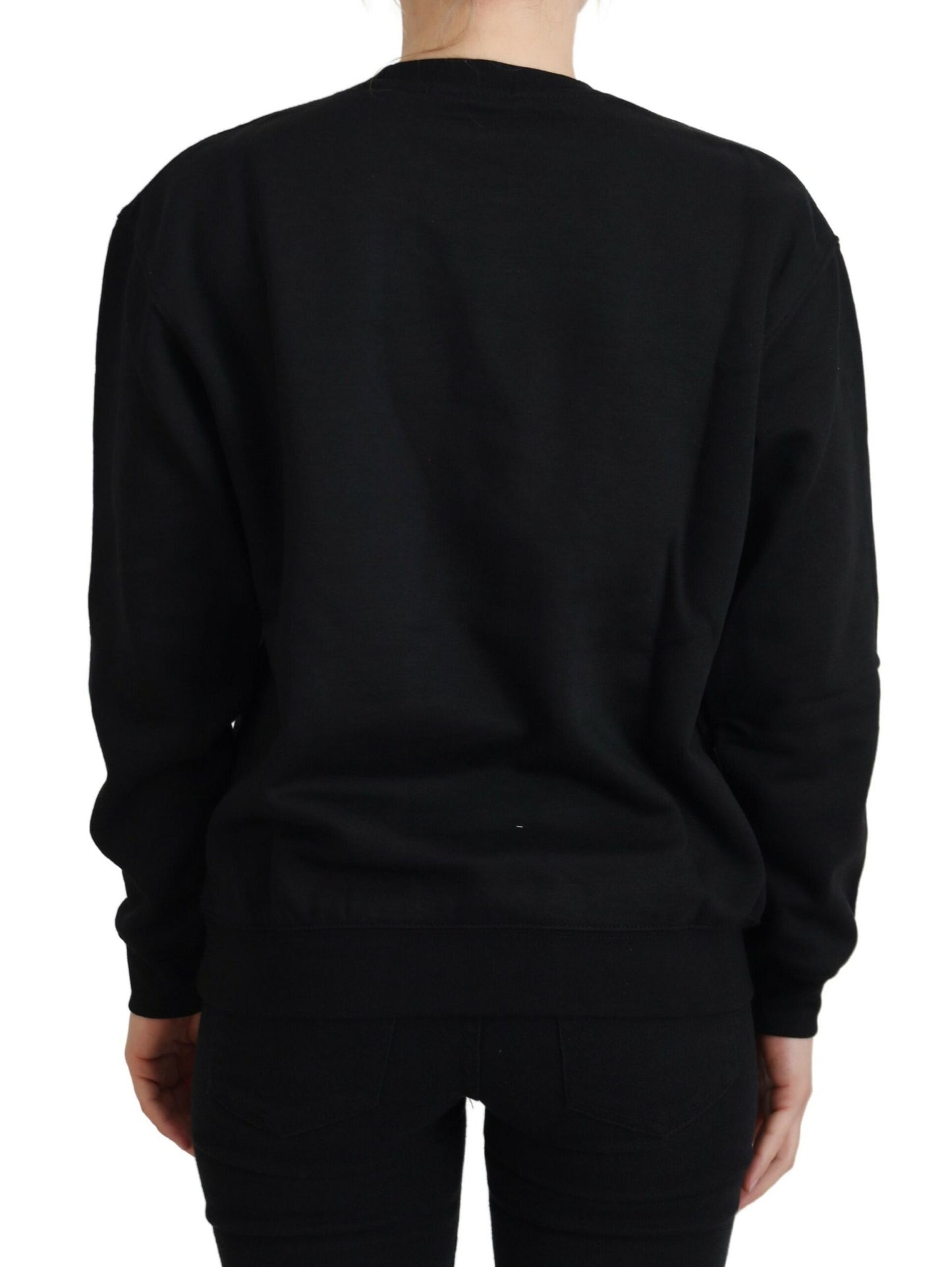 Philippe Model Black Printed Long Sleeves Pullover Sweater $501.00 Philippe Model Luzworld