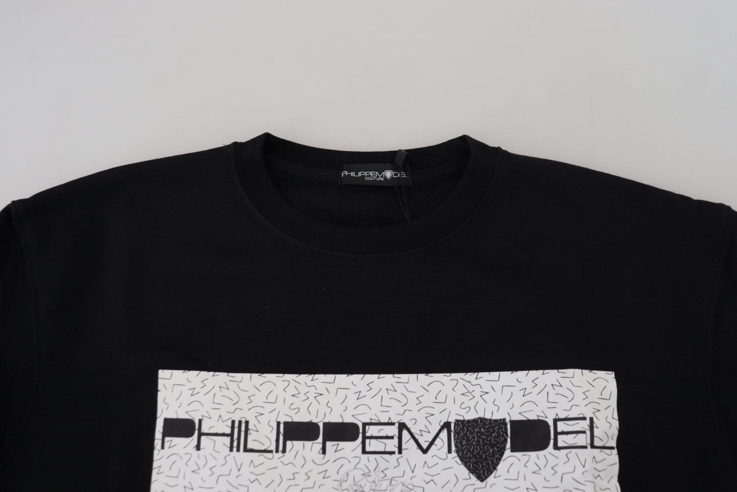 Philippe Model Black Printed Long Sleeves Pullover Sweater $501.00 Philippe Model Luzworld