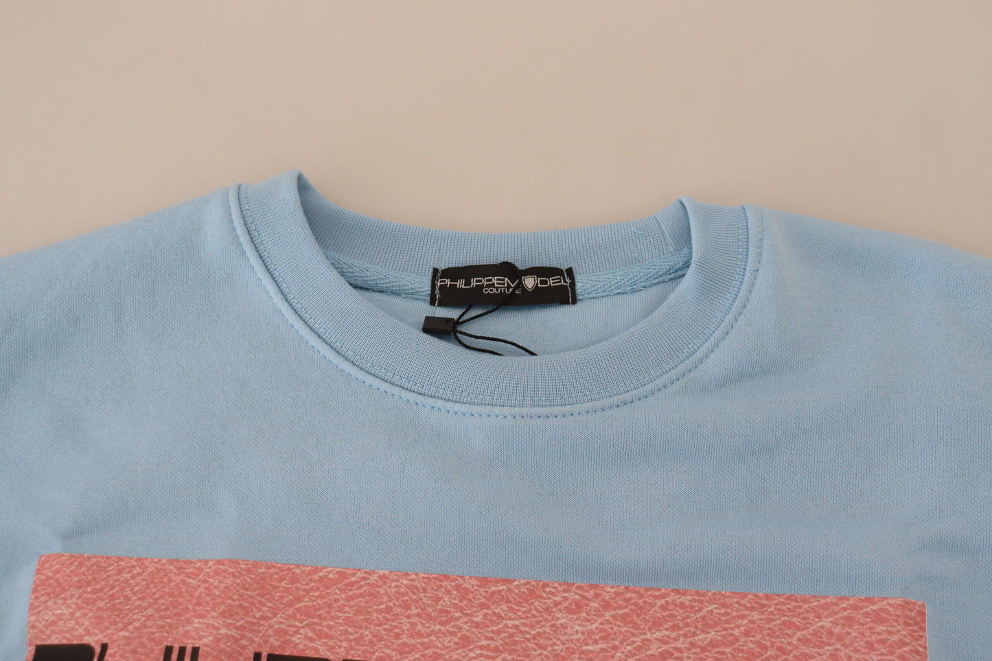 Philippe Model Light Blue Logo Printed Long Sleeves Sweater $501.00 Philippe Model Luzworld