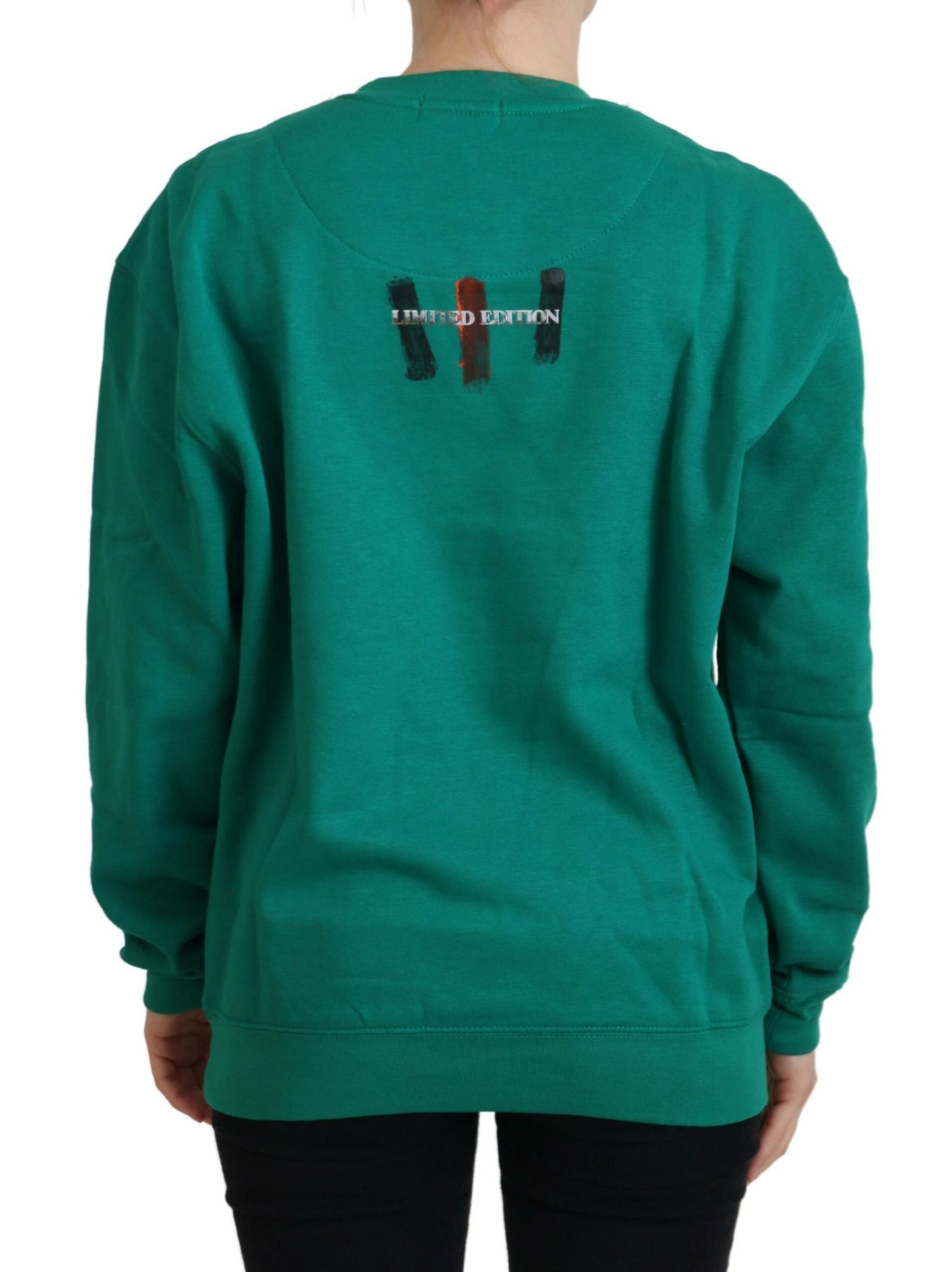 Philippe Model Green Printed Long Sleeves Pullover Sweater $268.00 Philippe Model Luzworld
