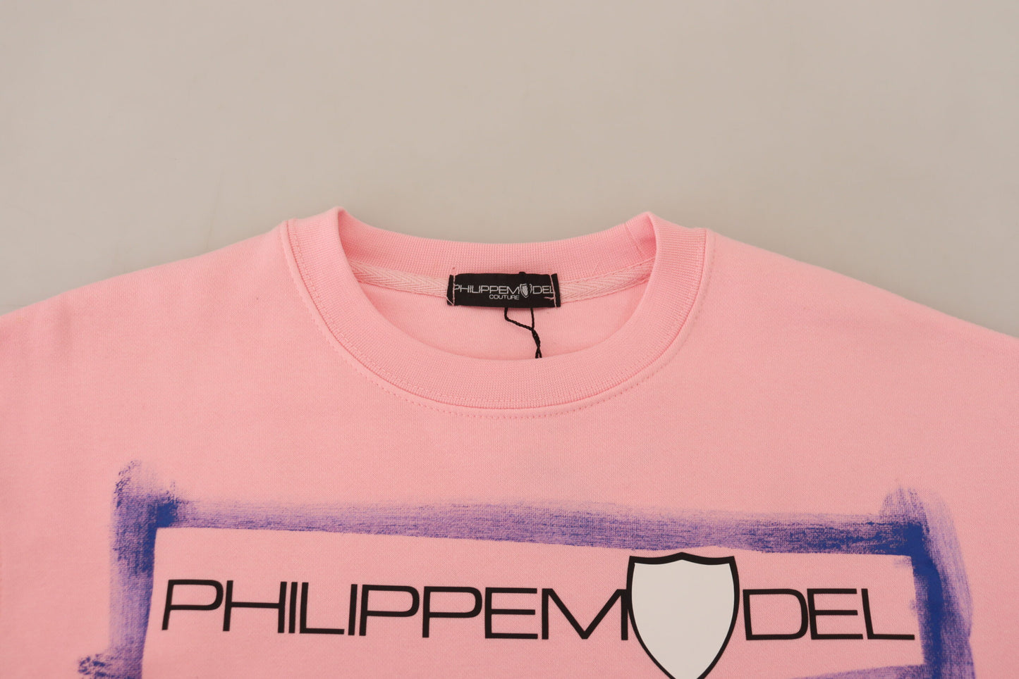 Philippe Model Pink Printed Long Sleeves Pullover Sweater $559.00 Philippe Model Luzworld