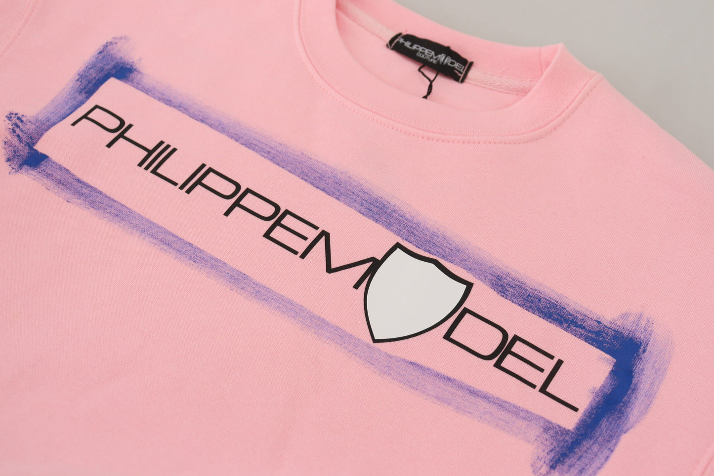 Philippe Model Pink Printed Long Sleeves Pullover Sweater $559.00 Philippe Model Luzworld