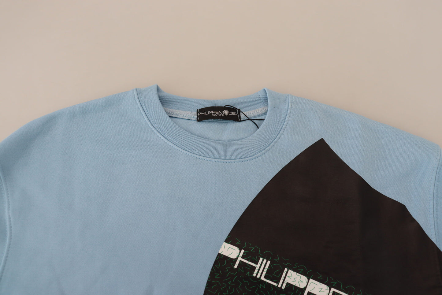 Philippe Model Light Blue Logo Printed Long Sleeves Sweater $501.00 Philippe Model Luzworld