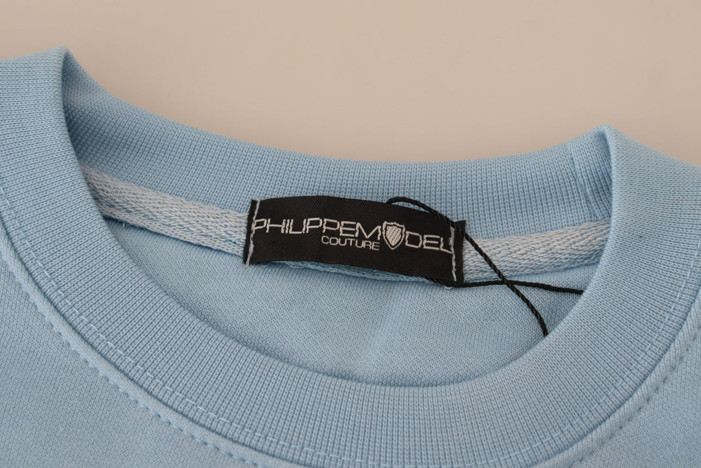 Philippe Model Light Blue Logo Printed Long Sleeves Sweater $501.00 Philippe Model Luzworld