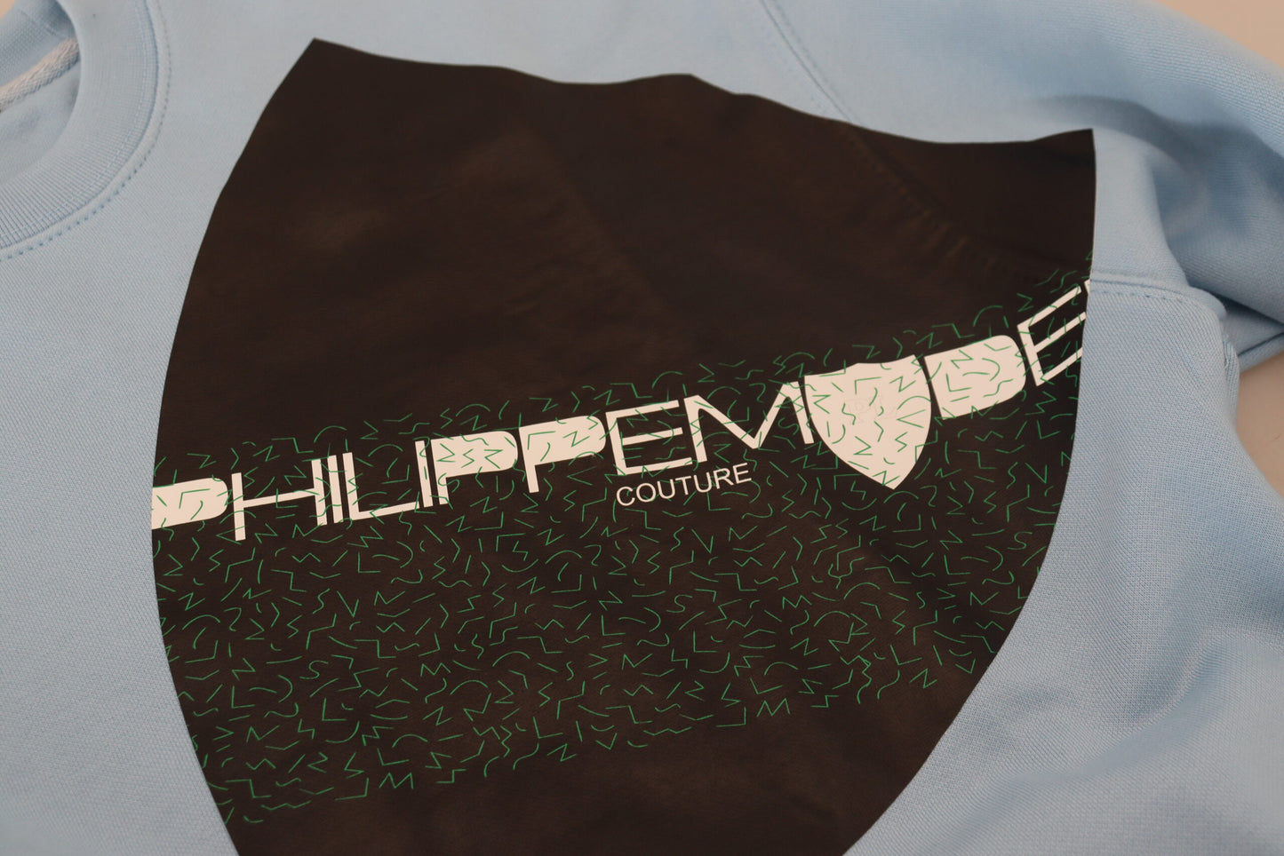 Philippe Model Light Blue Logo Printed Long Sleeves Sweater $501.00 Philippe Model Luzworld
