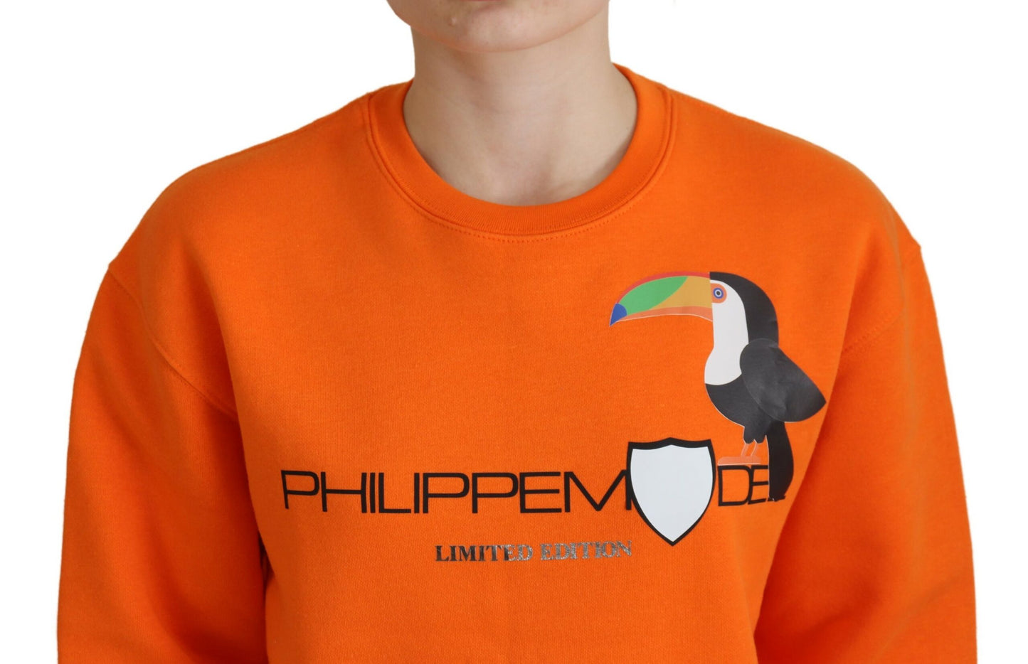 Philippe Model Orange Printed Long Sleeves Pullover Sweater $559.00 Philippe Model Luzworld