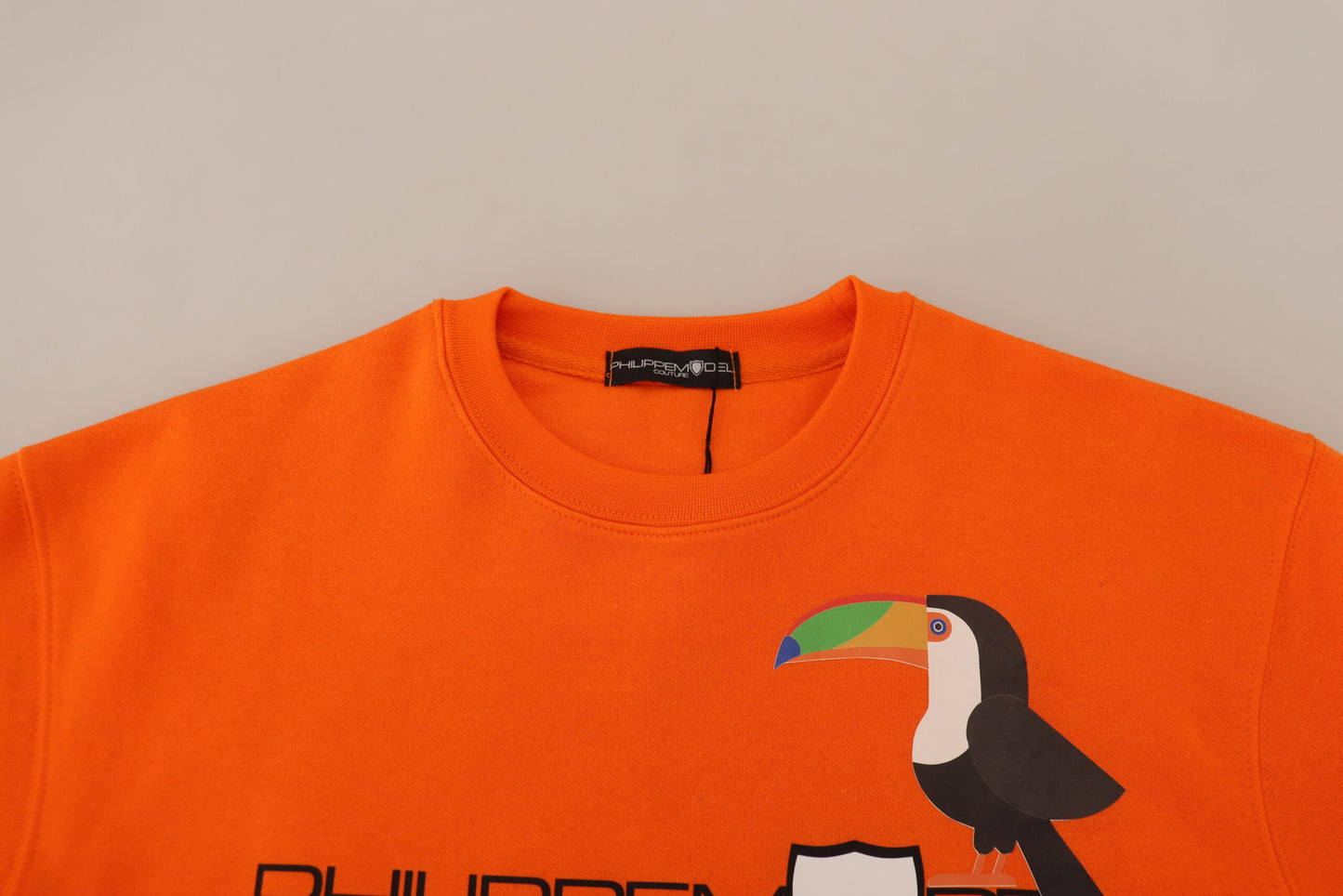 Philippe Model Orange Printed Long Sleeves Pullover Sweater $559.00 Philippe Model Luzworld