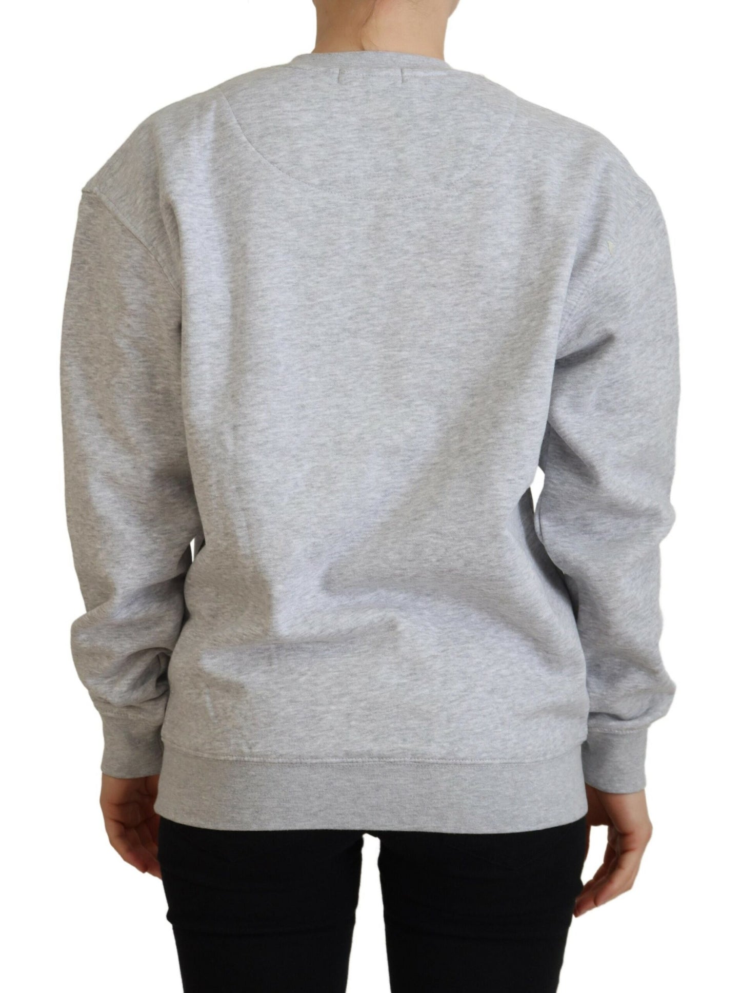 Philippe Model Gray Printed Long Sleeves Pullover Sweater $559.00 Philippe Model Luzworld