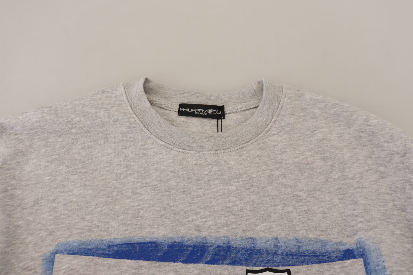 Philippe Model Gray Printed Long Sleeves Pullover Sweater $559.00 Philippe Model Luzworld