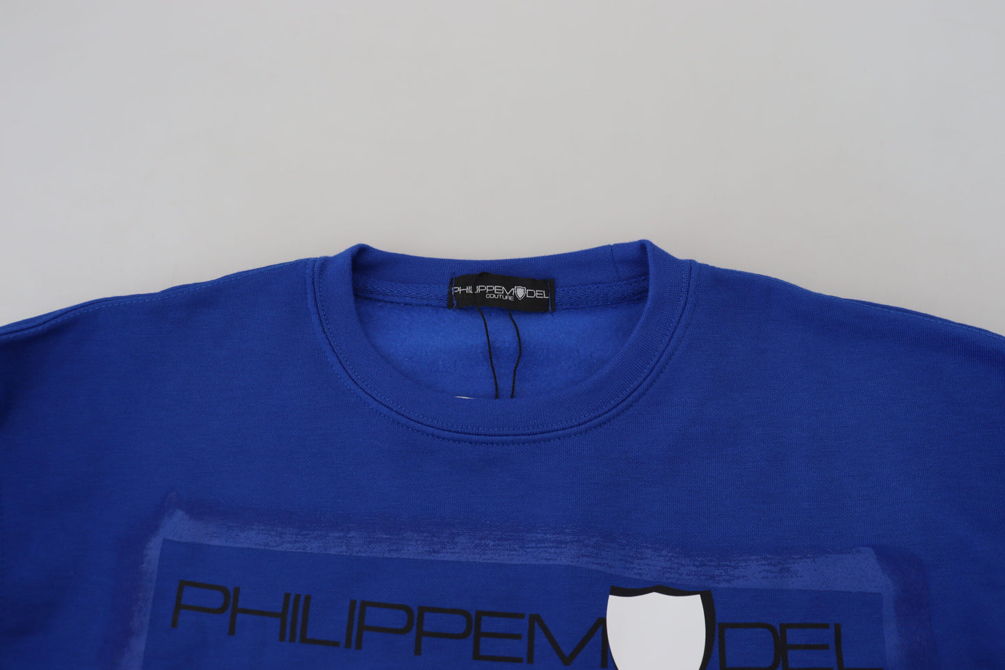 Philippe Model Blue Printed Long Sleeves Pullover Sweater $559.00 Philippe Model Luzworld