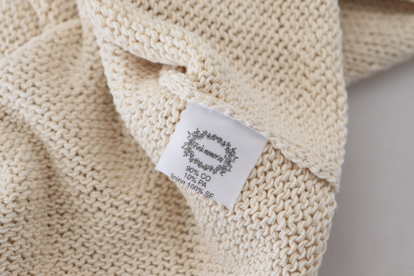 PINK MEMORIES Beige Cotton Blend Sleeveless Round Neck Tank Top $198.00 PINK MEMORIES Luzworld