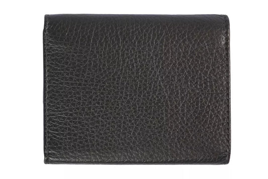 Trussardi Black Leather Women Wallet $237.00 Trussardi Luzworld