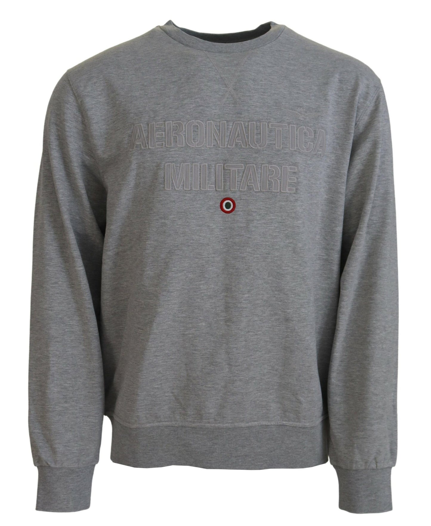 Aeronautica Militare Gray Men Pullover Sweatshirt Sweater $272.00 Aeronautica Militare Luzworld