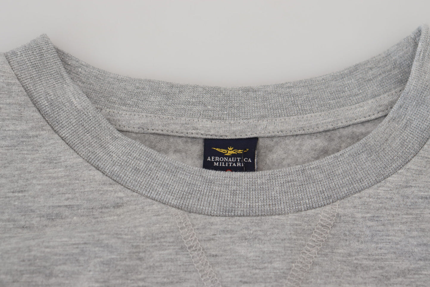 Aeronautica Militare Gray Men Pullover Sweatshirt Sweater $272.00 Aeronautica Militare Luzworld