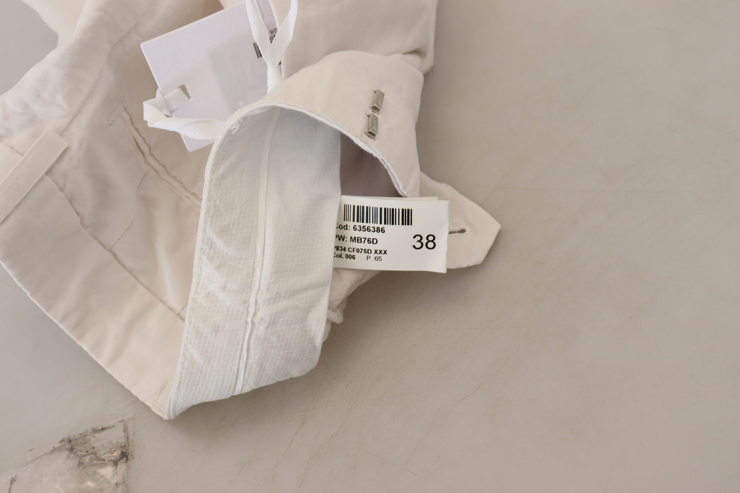 Dondup White High Waist Tapered Women Pants $532.00 Dondup Luzworld