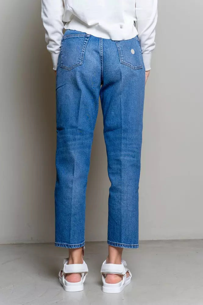 Don The Fuller Blue Cotton Women Jeans $606.00 Don The Fuller Luzworld