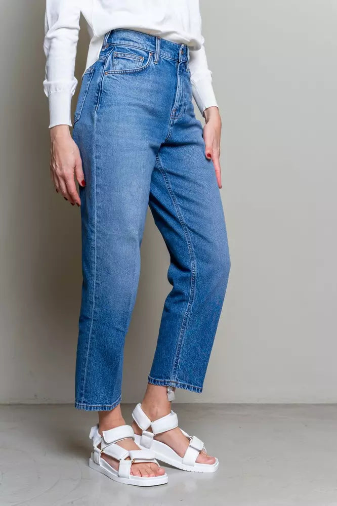 Don The Fuller Blue Cotton Women Jeans $606.00 Don The Fuller Luzworld