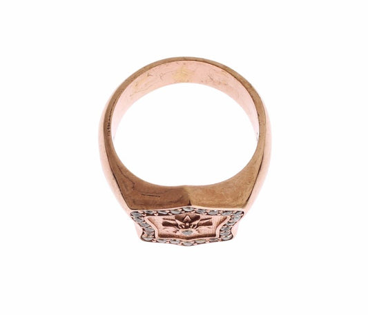 Nialaya Pink Gold 925 Silver Authentic Clear Ring $219.00 Nialaya Luzworld