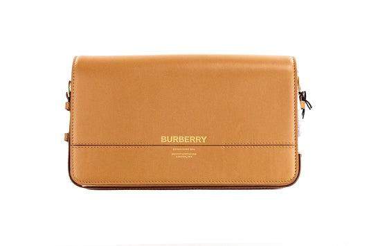 Burberry Grace Small Nutmeg Smooth Leather Flap Crossbody Clutch Handbag Purse $2138.00 Burberry Luzworld