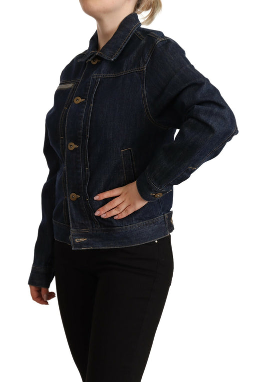 Master Coat Dark Blue Button Down Long Sleeves Denim Jacket $720.00 Master Coat Luzworld