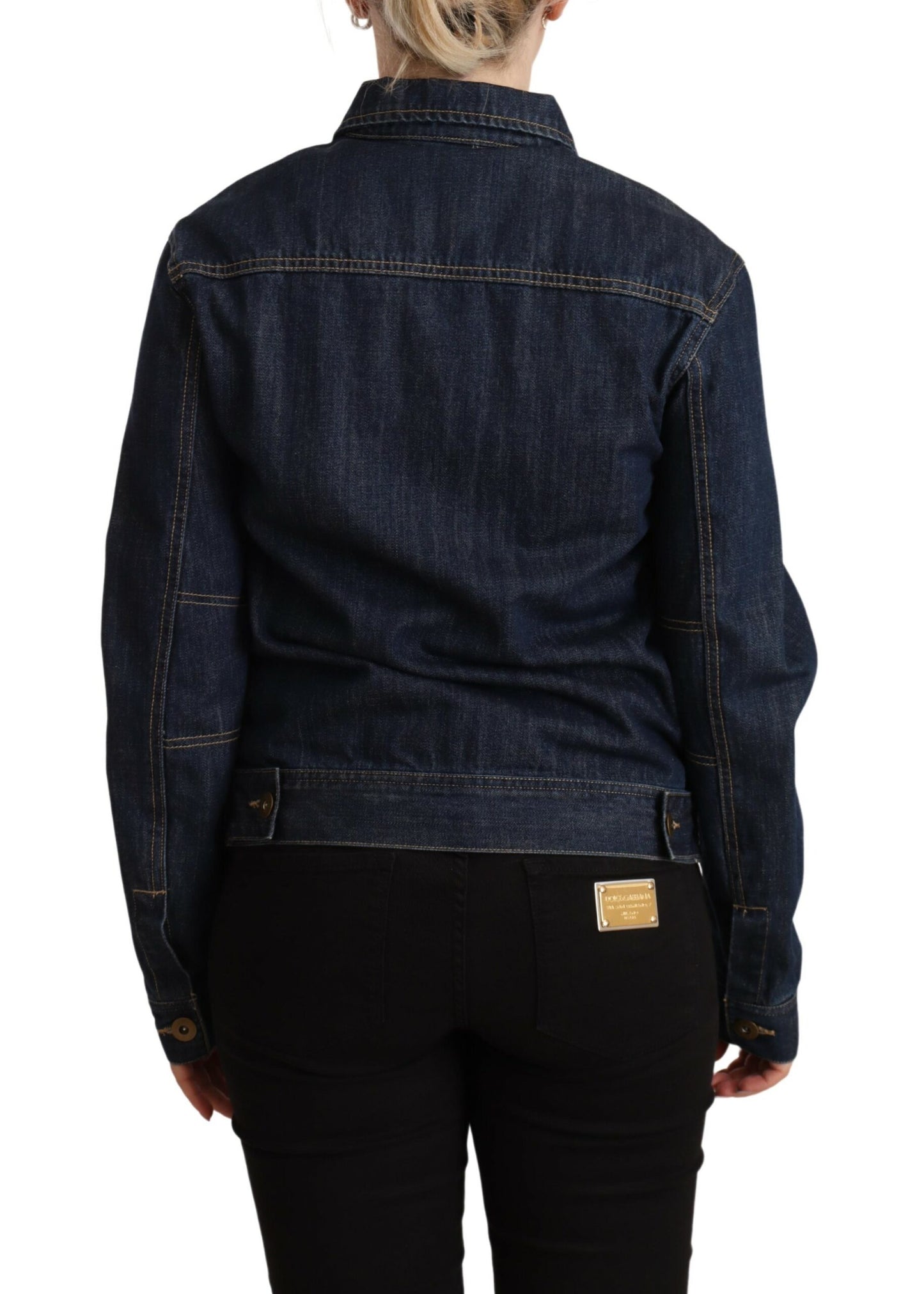 Master Coat Dark Blue Button Down Long Sleeves Denim Jacket $720.00 Master Coat Luzworld