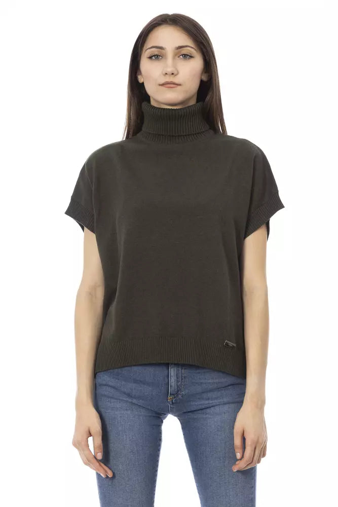 Baldinini Trend Green Wool Women Sweater $534.00 Baldinini Trend Luzworld
