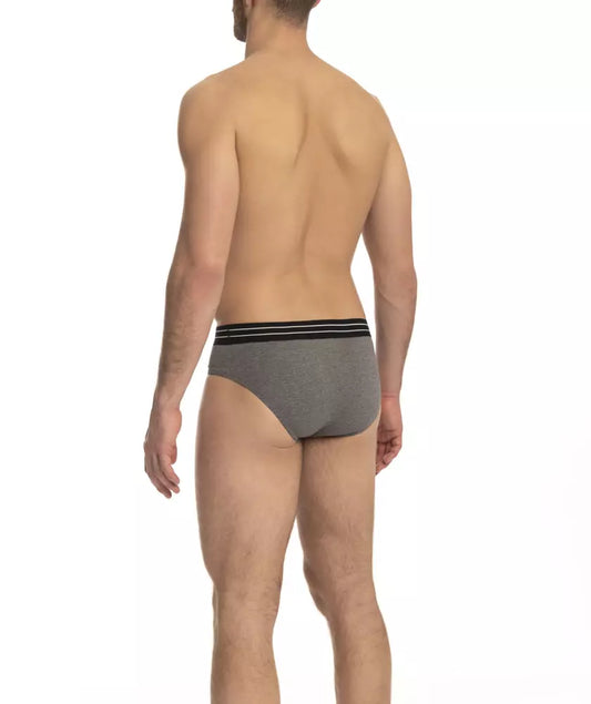Cavalli Class Gray Cotton Men's Underwear Pack $118.00 Cavalli Class Luzworld