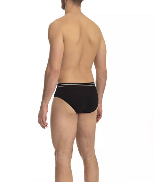 Cavalli Class Black Cotton Men Underwear Pack $118.00 Cavalli Class Luzworld