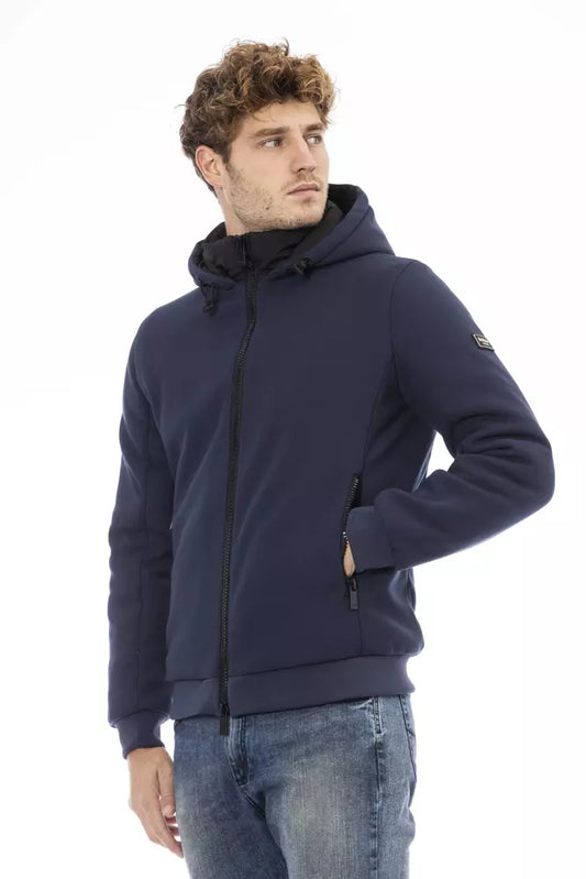 Baldinini Trend Blue Polyester Men Jacket $649.00 Baldinini Trend Luzworld