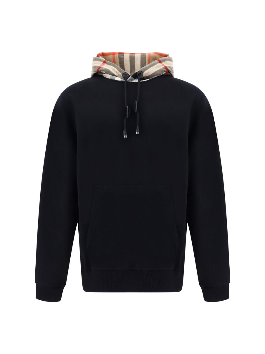 Burberry Elegant Oversize Black Samuel Hoodie $1625.00 Burberry Luzworld