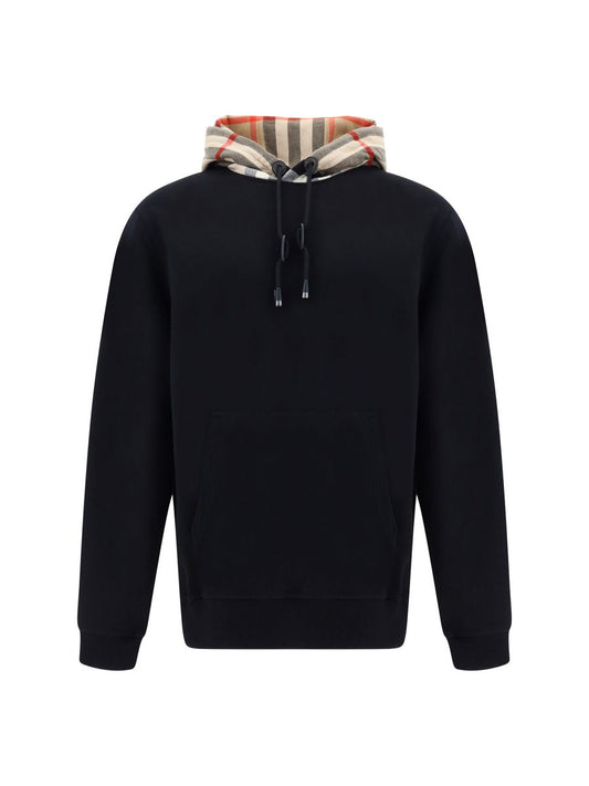 Burberry Elegant Oversize Black Samuel Hoodie $1625.00 Burberry Luzworld