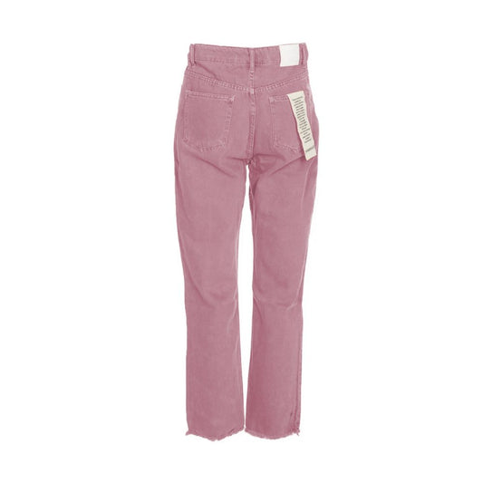 Hinnominate Chic Pink Raw Cut Bottom Jeans $226.00 Hinnominate Luzworld