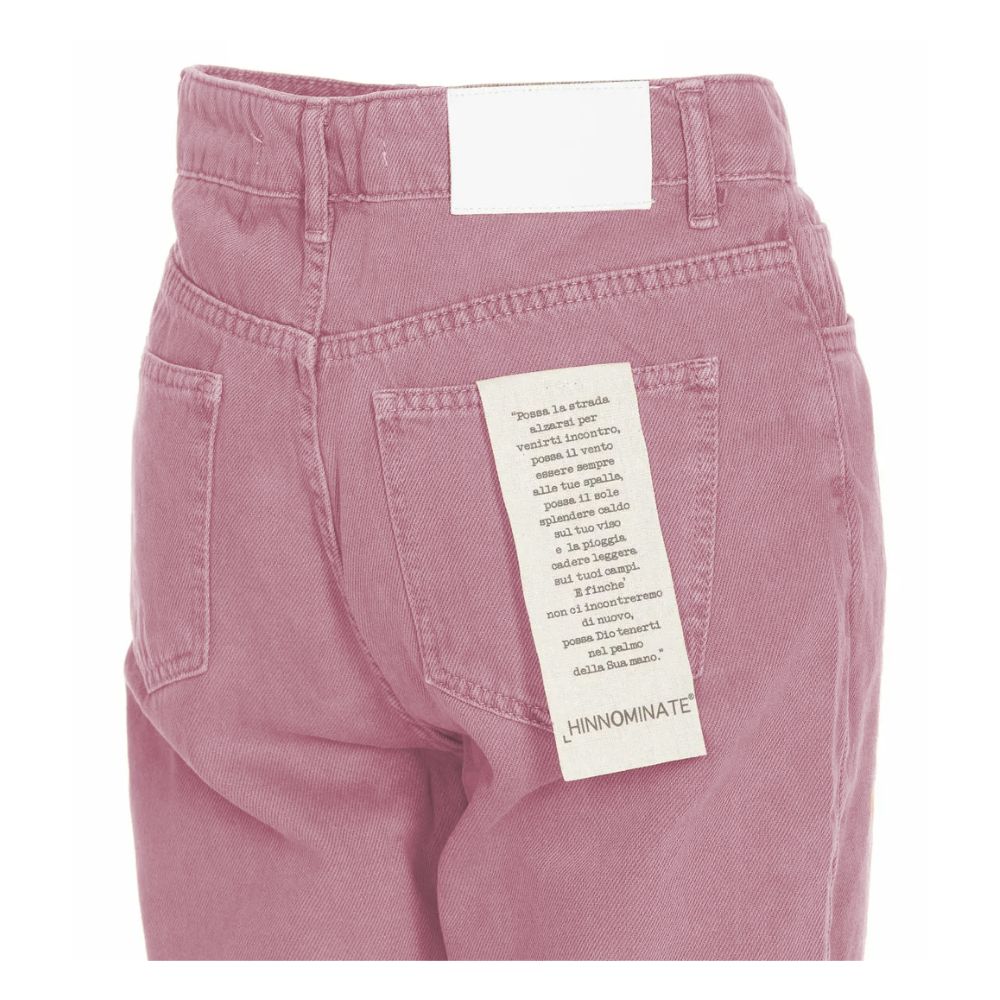 Hinnominate Chic Pink Raw Cut Bottom Jeans $226.00 Hinnominate Luzworld