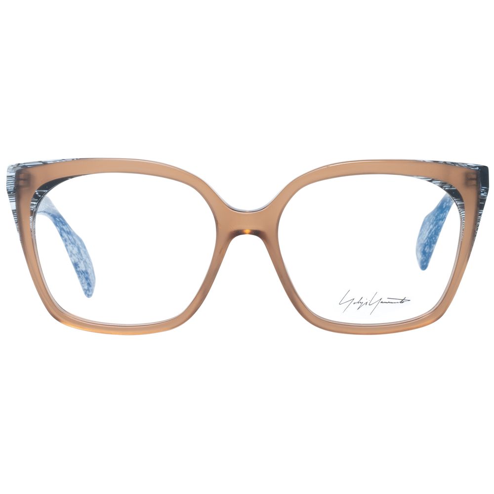 Yohji Yamamoto Brown Women Glasses Frame $738.00 Yohji Yamamoto Luzworld