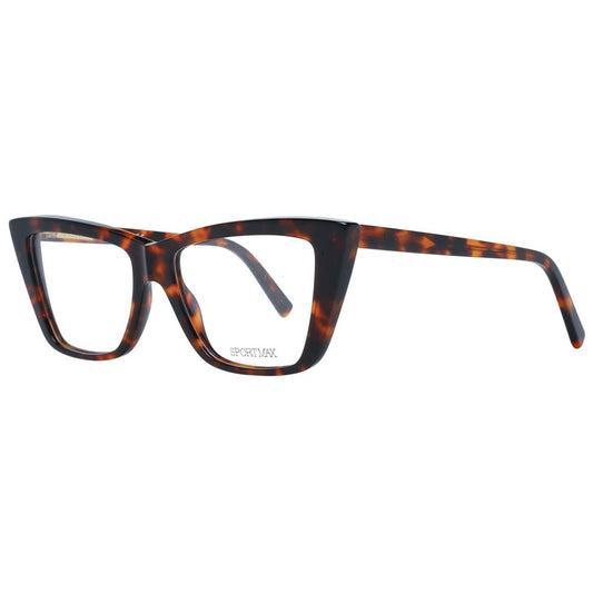Sportmax Brown Women Glasses Frame $508.00 Sportmax Luzworld