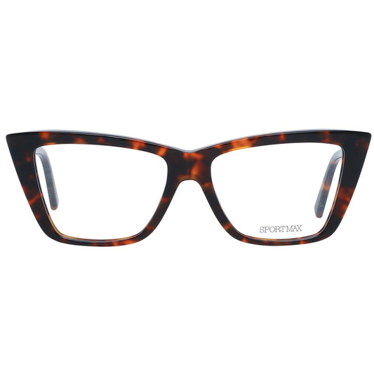Sportmax Brown Women Glasses Frame $508.00 Sportmax Luzworld