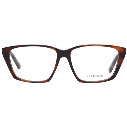 Sportmax Brown Women Glasses Frame $508.00 Sportmax Luzworld