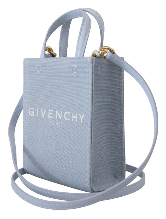 Givenchy Blue Coated Canvas Vertical Cloud Mini Shoulder Bag $1985.00 Givenchy Luzworld