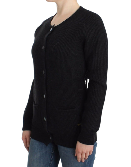 John Galliano Black wool cardigan $558.00 John Galliano Luzworld