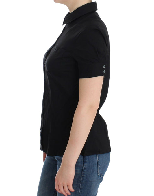 John Galliano Black cotton shirt top $584.00 John Galliano Luzworld