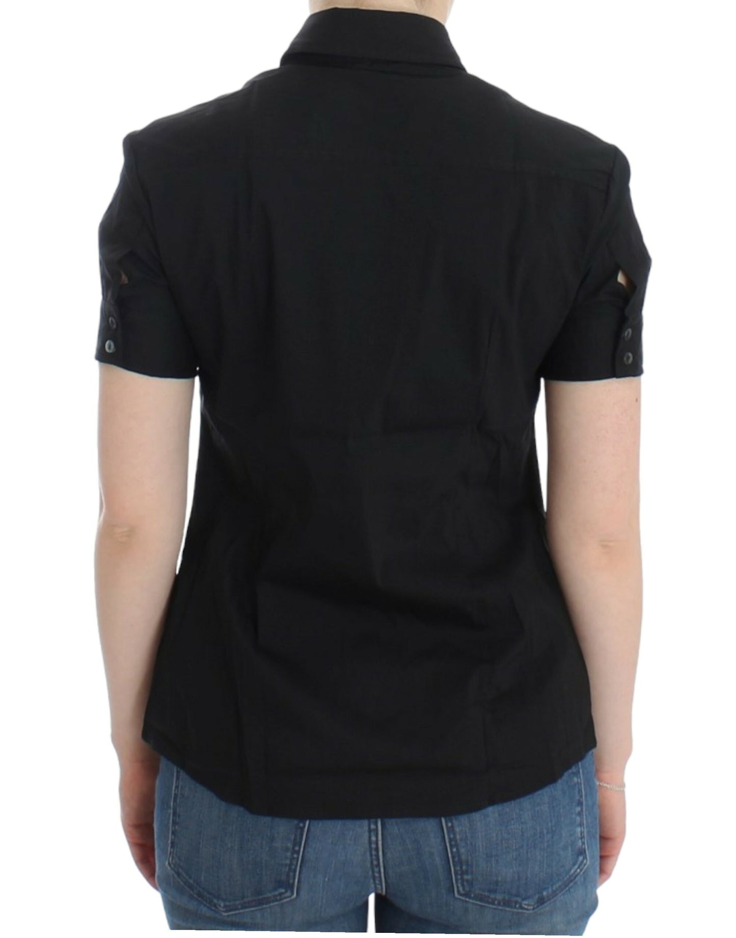 John Galliano Black cotton shirt top $584.00 John Galliano Luzworld