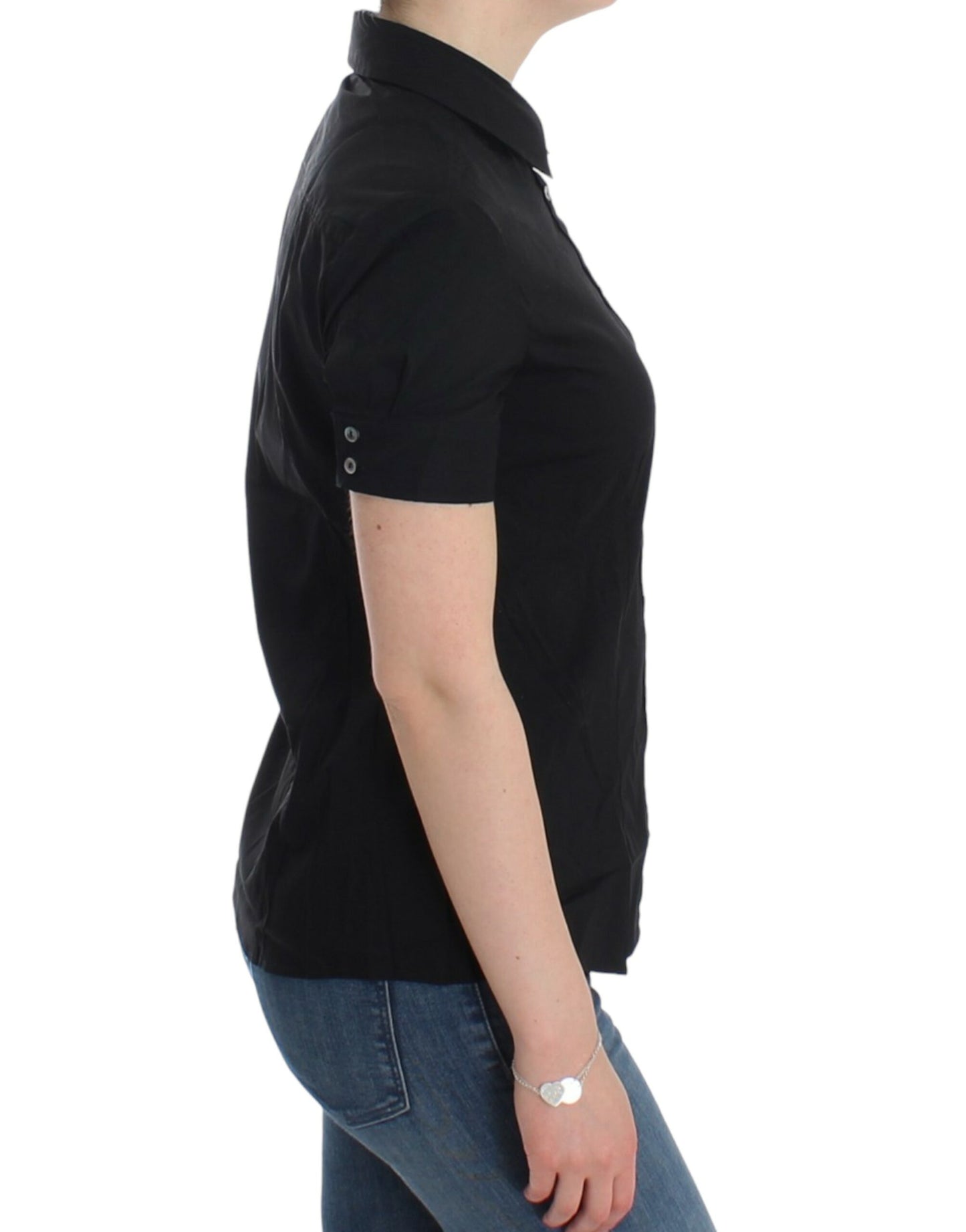 John Galliano Black cotton shirt top $584.00 John Galliano Luzworld