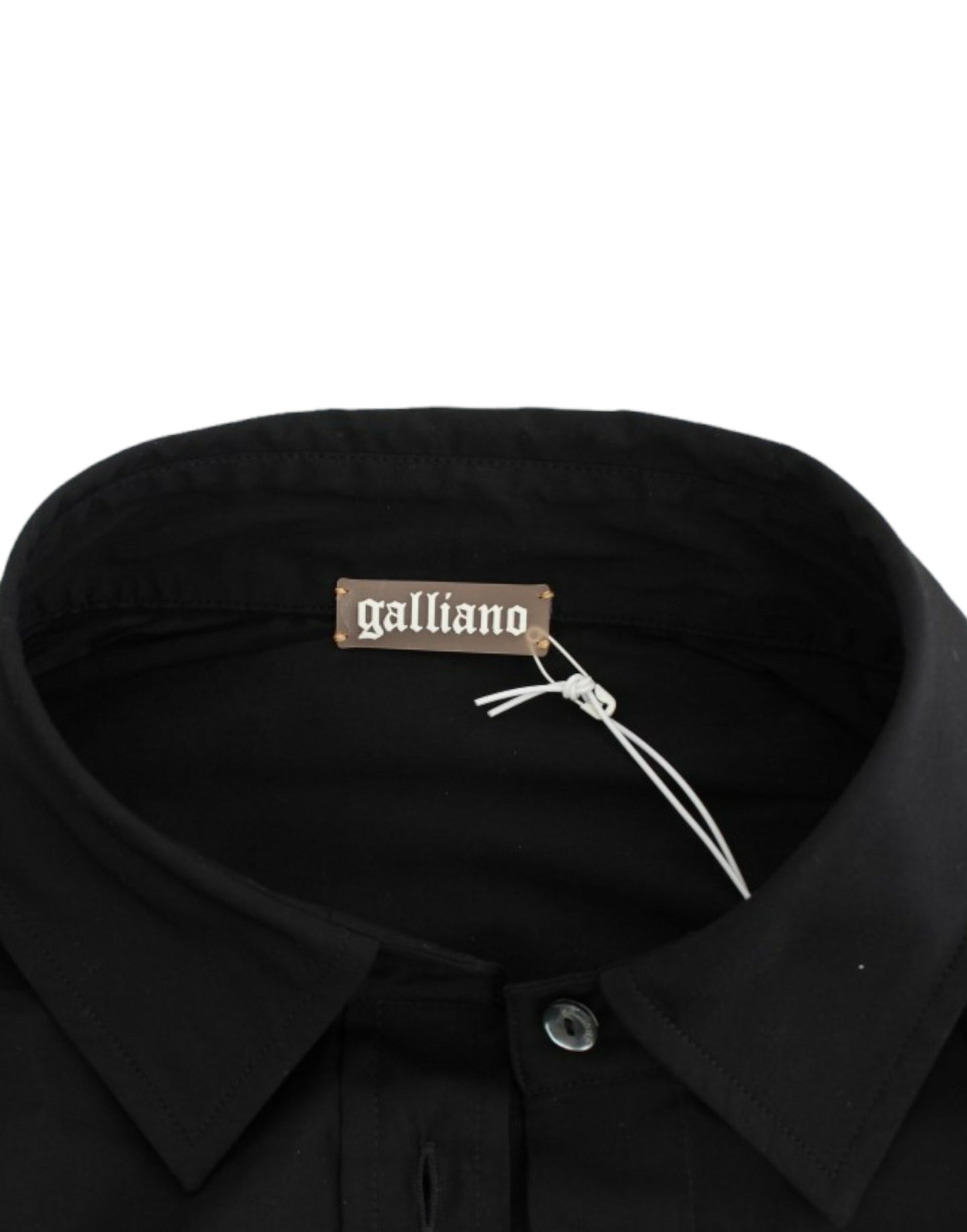 John Galliano Black cotton shirt top $584.00 John Galliano Luzworld
