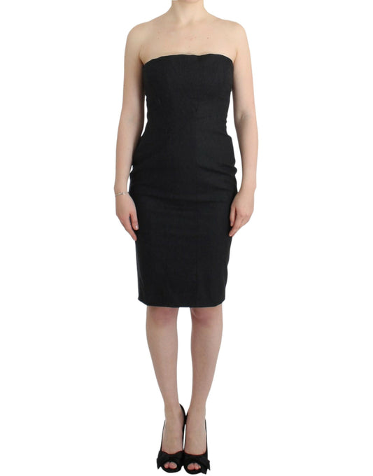Cavalli Gray strapless dress $893.00 Cavalli Luzworld