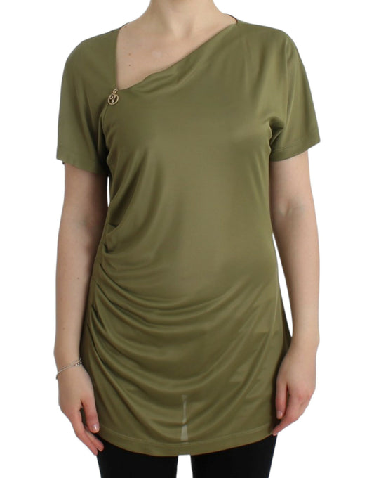 Cavalli Green blouse top $590.00 Cavalli Luzworld