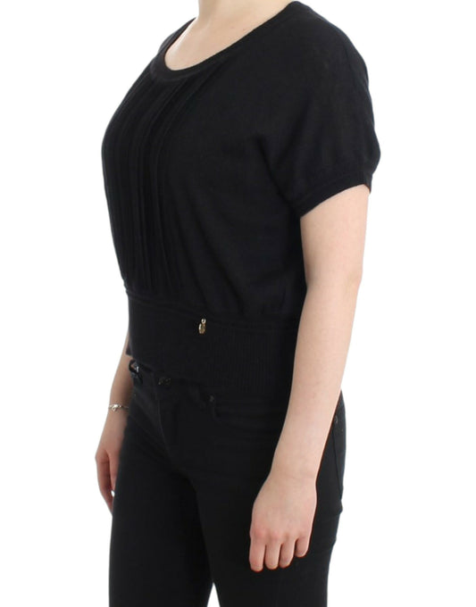 Cavalli Black short sleeved jumper $612.00 Cavalli Luzworld