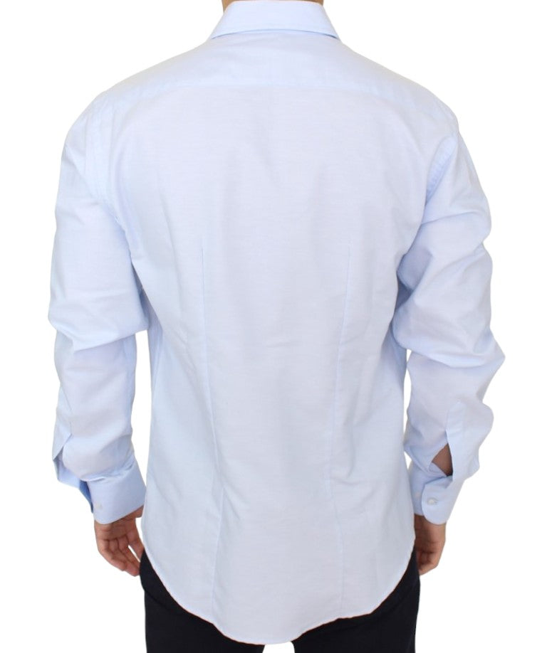 Cavalli Light blue cotton shirt $558.00 Cavalli Luzworld