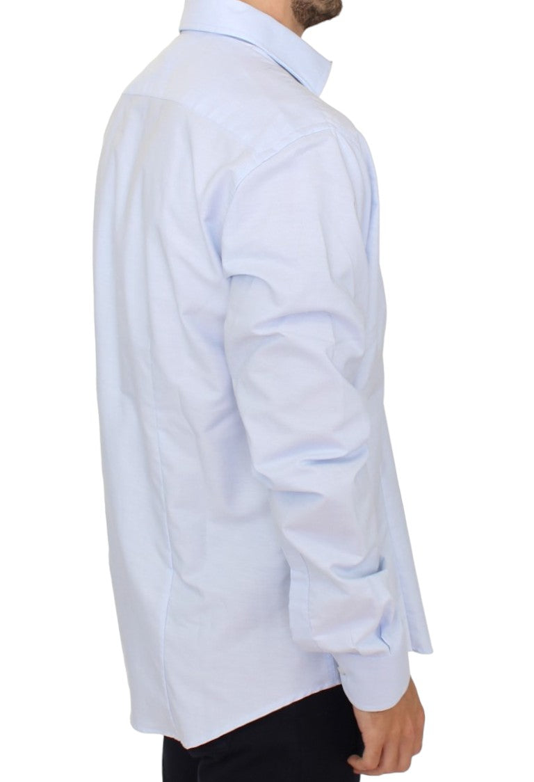 Cavalli Light blue cotton shirt $558.00 Cavalli Luzworld